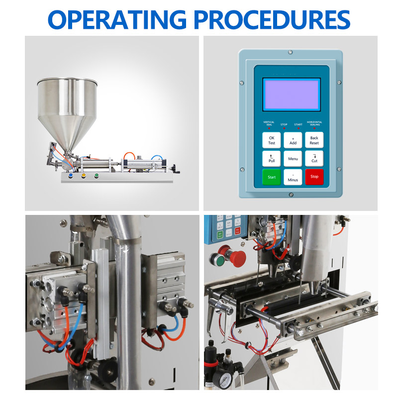Detailed operation procedure diagram of sauce packaging machine