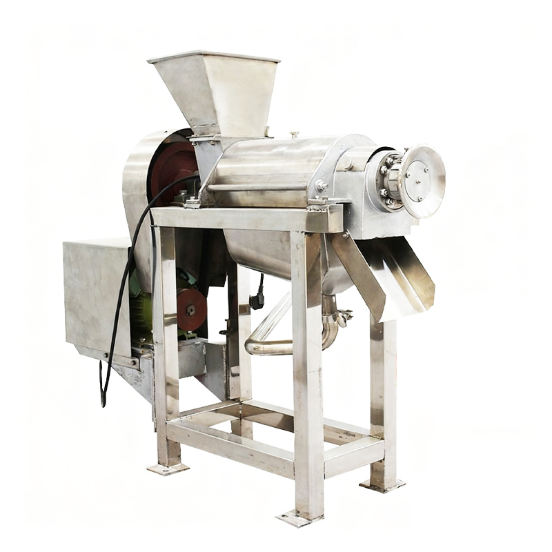 Stainless Steel Fruit Press Side View - Discharge Port