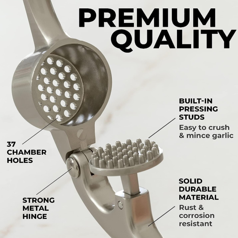 Garlic chopper is made of food grade rust-proof material