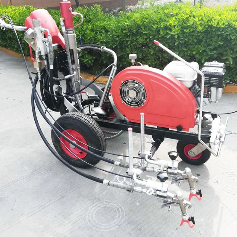 The paint sprayer can ensure the marking thickness is uniform and the edges are clear