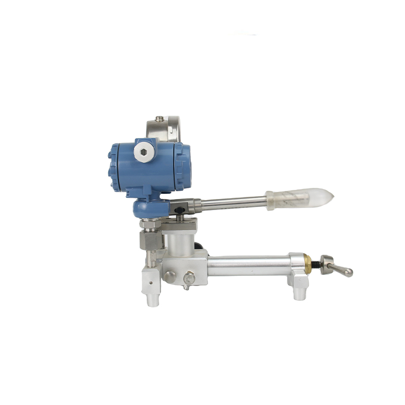 It features a manual pressure generation mechanism to create and control pressure levels.
