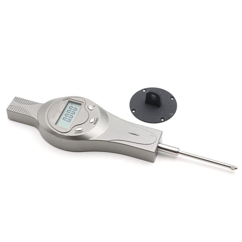 a digital dial indicator, a precision measuring instrument used for accurate dimensional and geometric measurements.