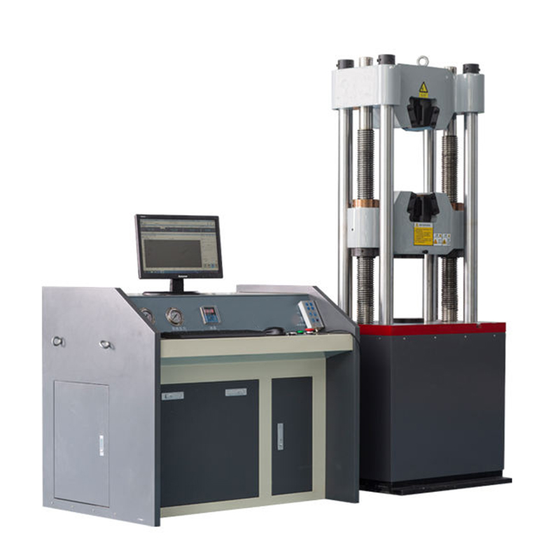 It consists of a control cabinet (with a computer, printer, and control instruments) and a testing host.