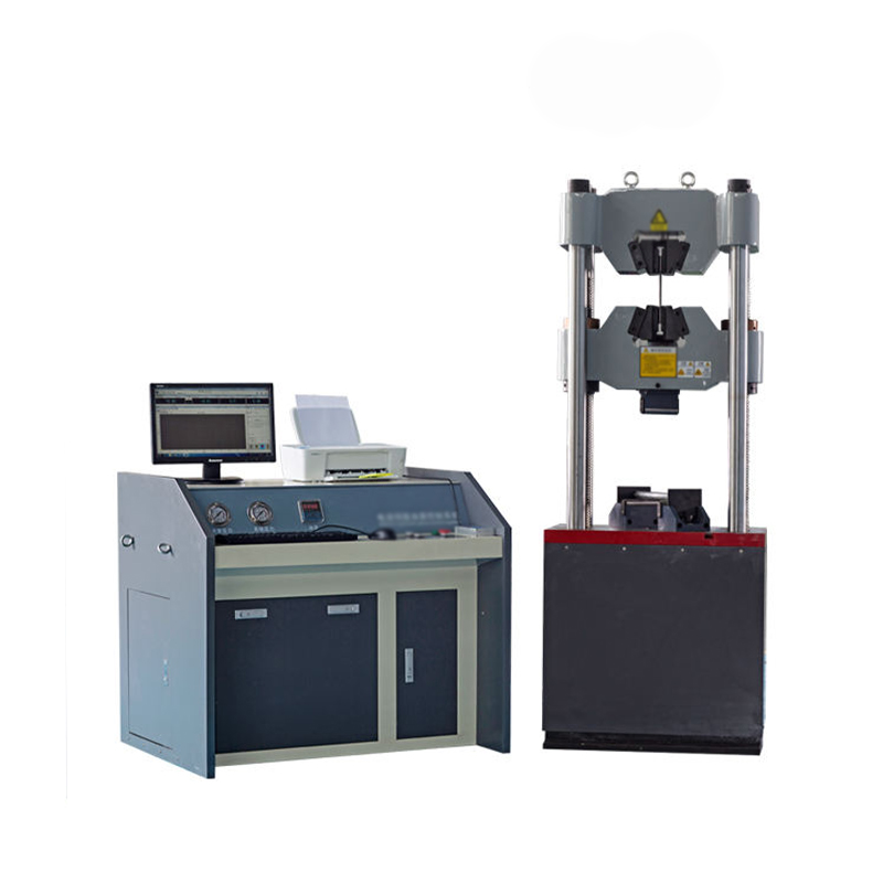It is a hydraulic universal testing machine used to perform tensile, compression, bending, and other mechanical tests on metal materials