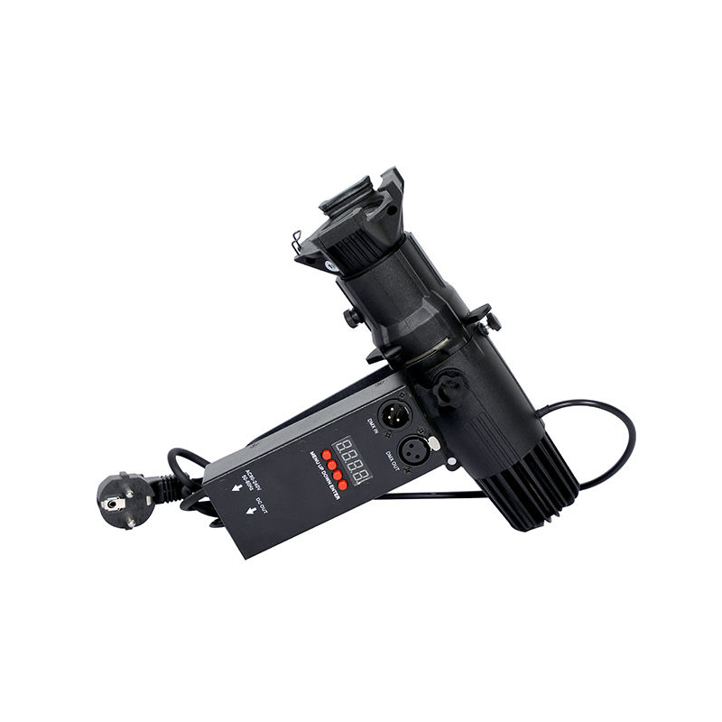 Mini LED Leko Light, which belongs to stage lighting equipment and is mainly used for professional lighting in scenarios such as theaters, studios, and galleries.