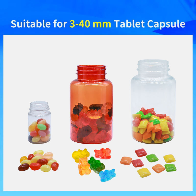 Suitable for 3-40 mm Tablet Capsule" shows that the equipment