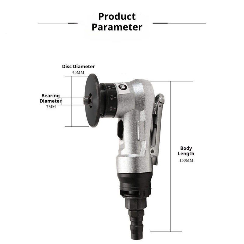 It features a compact pistol-grip design