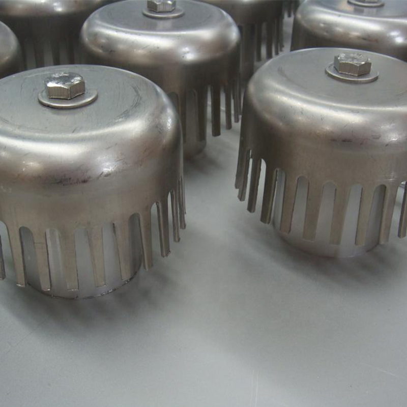 Customizable 316L bubble cap, for chemical use.