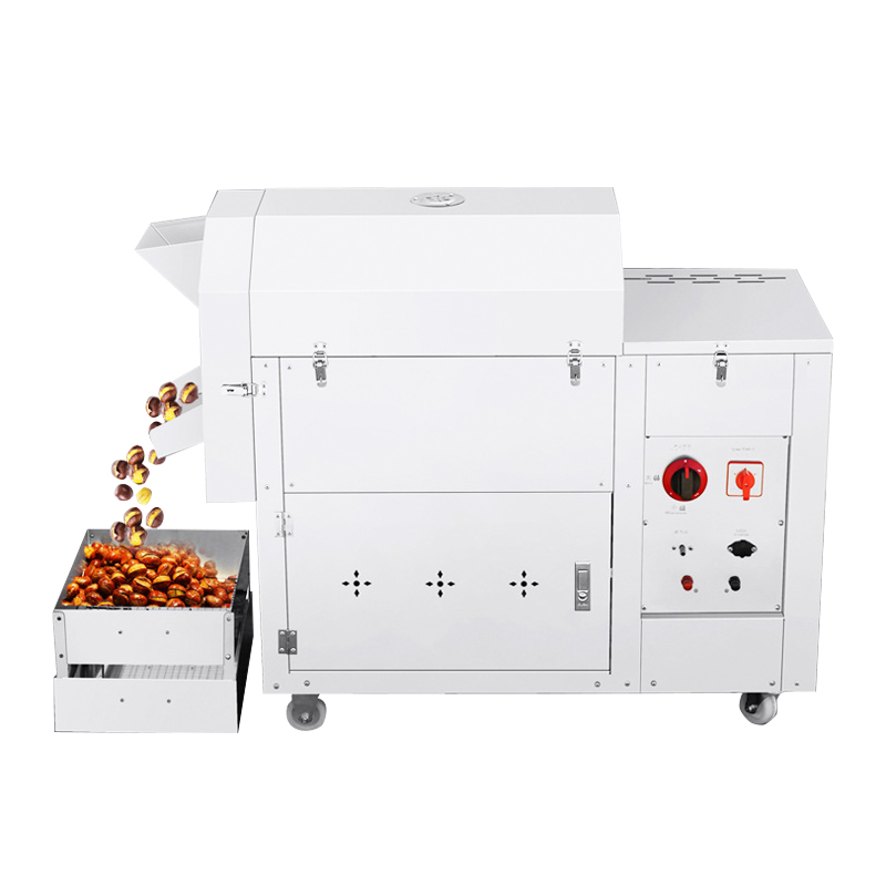 Stainless steel chestnut roasting machine