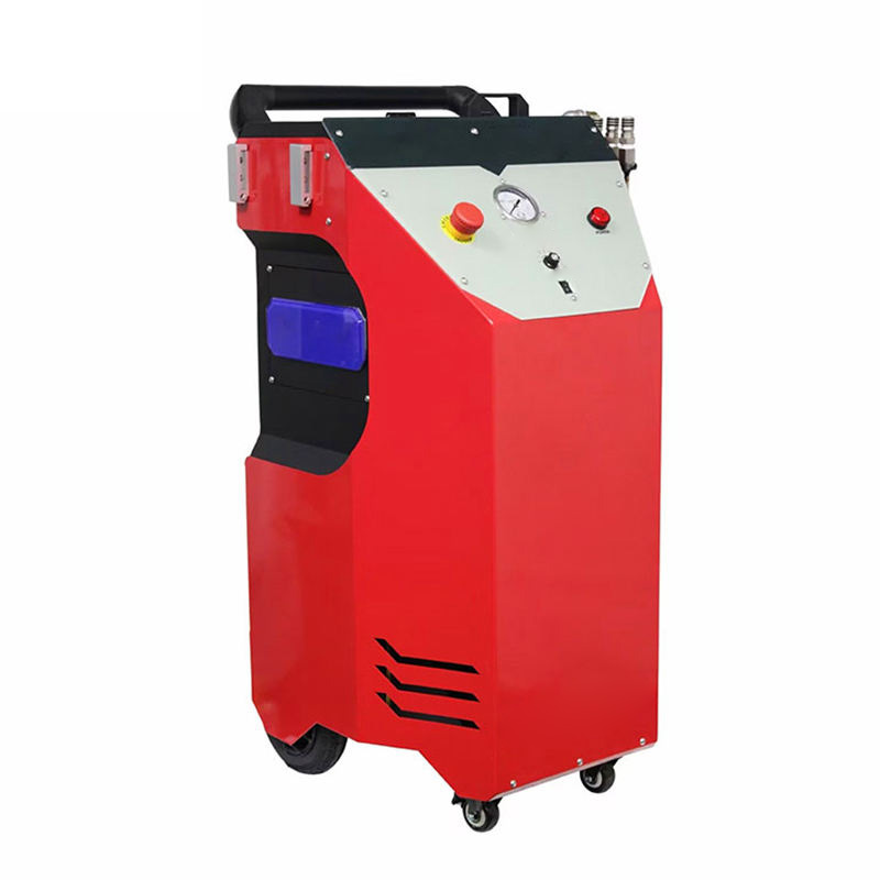 Portable cryogenic blaster full view display.