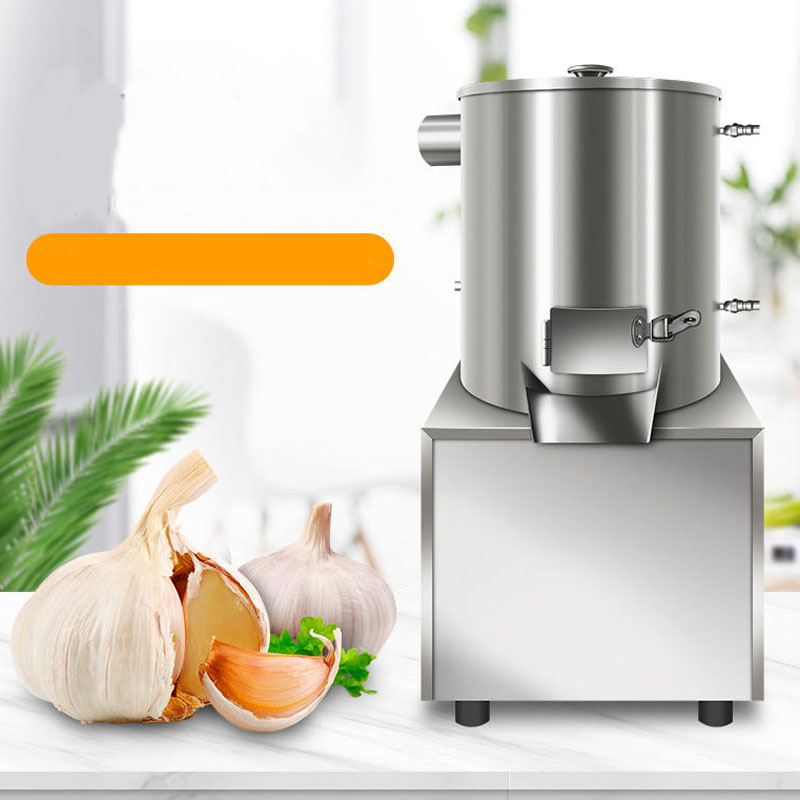 Industrial-grade food preparation equipment for fast garlic peeling.