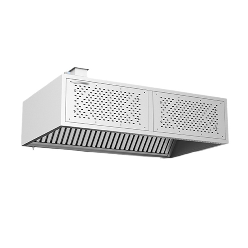 The body of the UV sterilization oil fume purifier is made of 304 stainless steel.