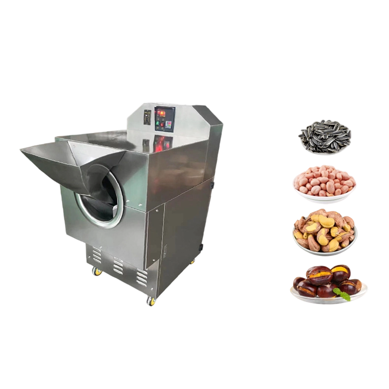 The large electromagnetic nut roaster is a high-efficiency and energy-saving commercial roasting machine.