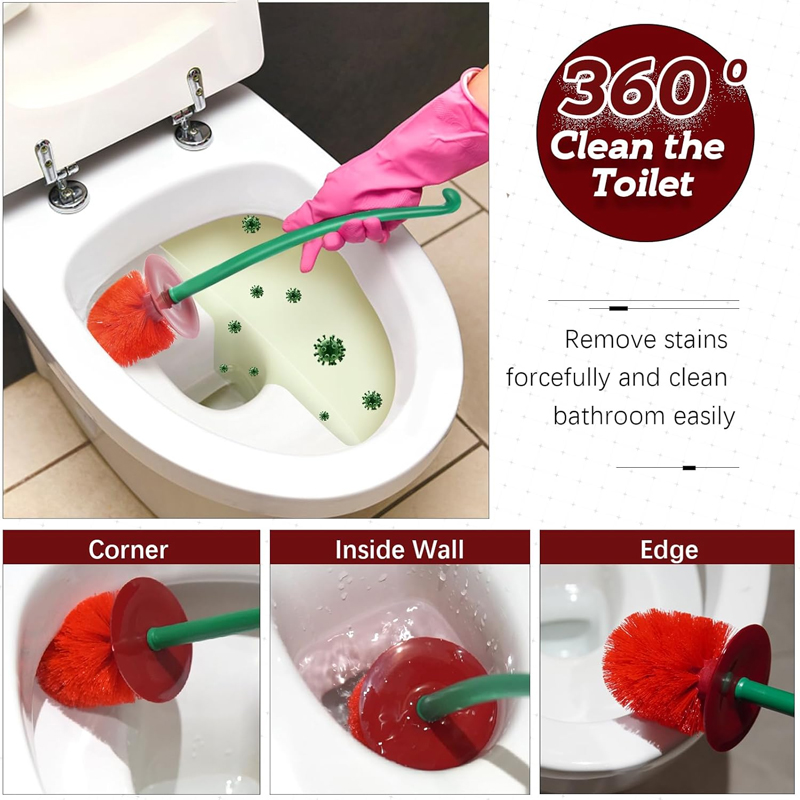 Restroom Supplies brush heads feature a durable, high-density bristle design.