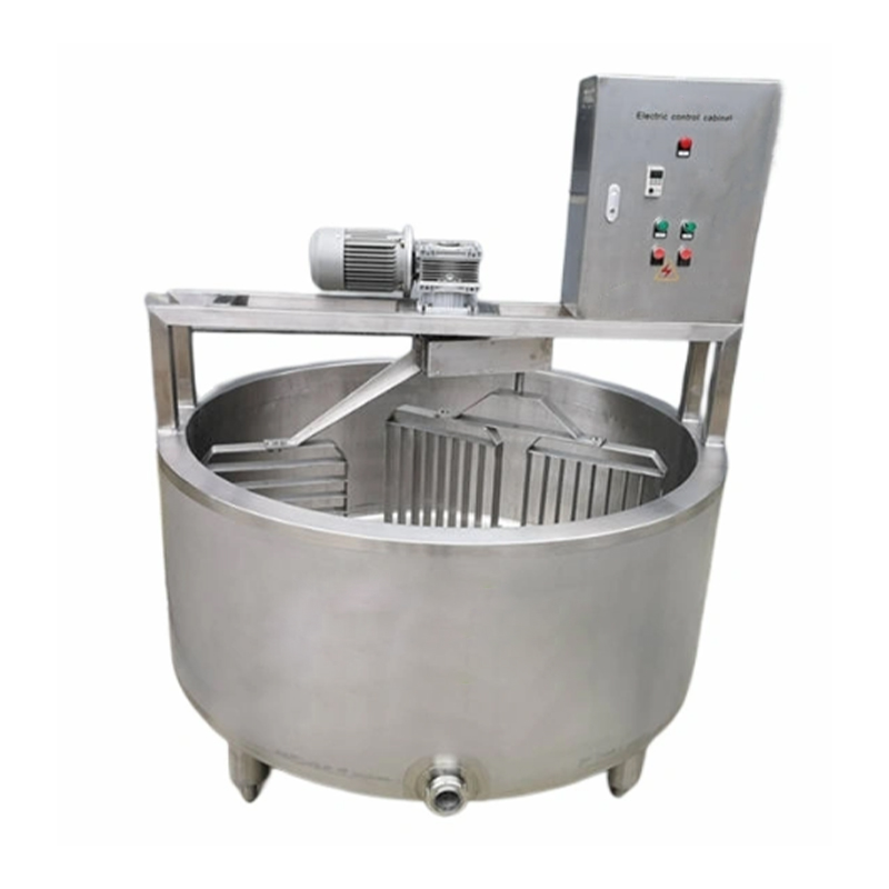Stainless steel 4000L Round Cheese Vats, dairy enterprises, durable.