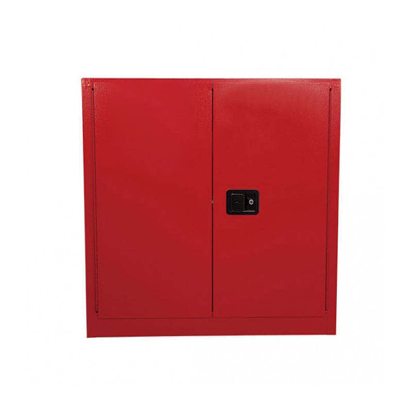 Benchtop flammable liquid cabinet packaging front.