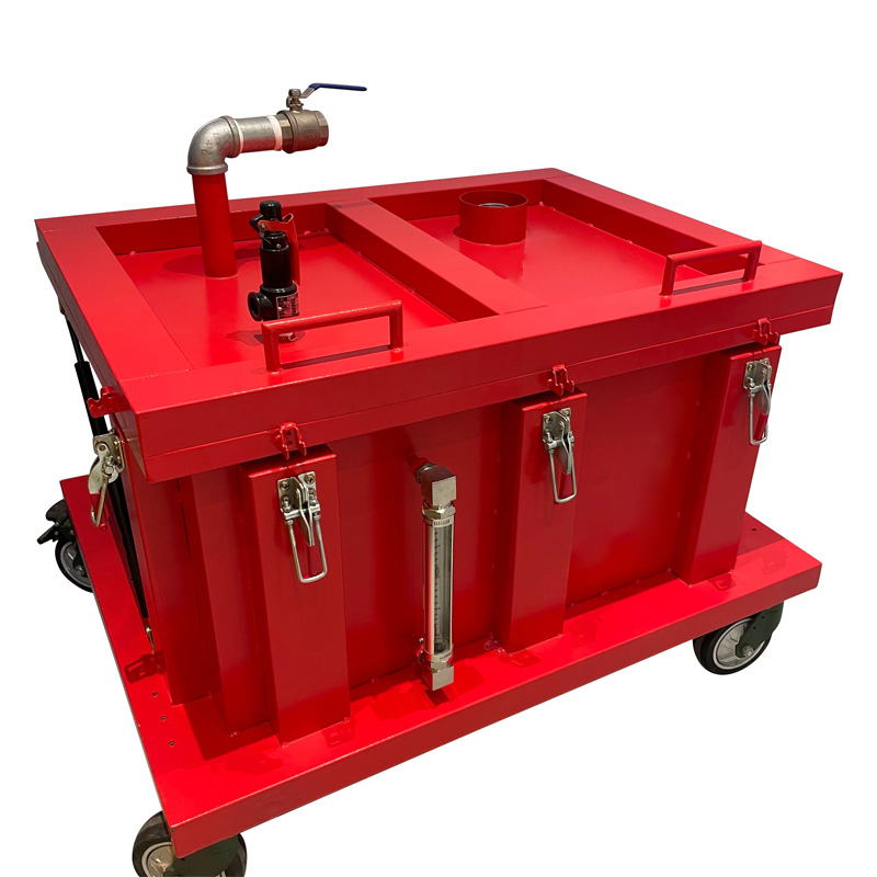 Steel outdoor li-ion explosion-proof cabinet full view.