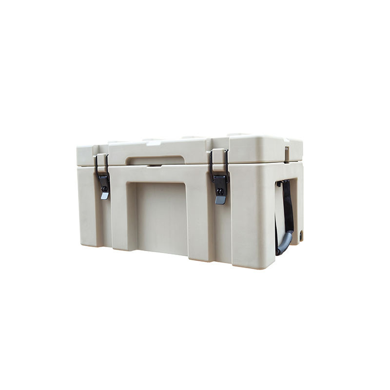 Waterproof plastic tool case full view display.