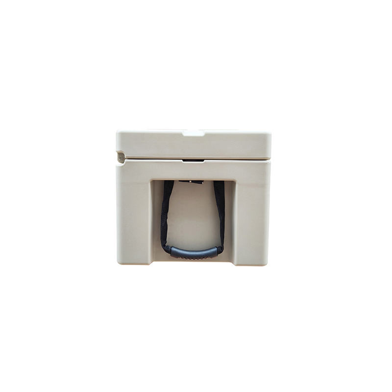 Plastic safety trolley case side profile.