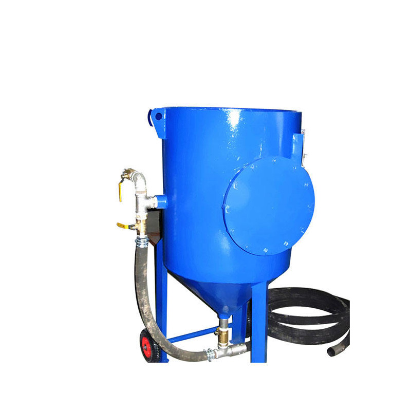Large multi-station sandblaster full view display.