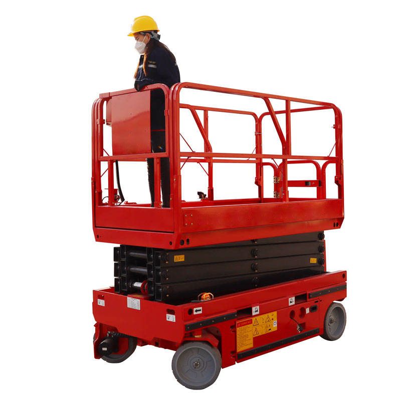 Material handling chooses high-strength steel scissor type lift.
