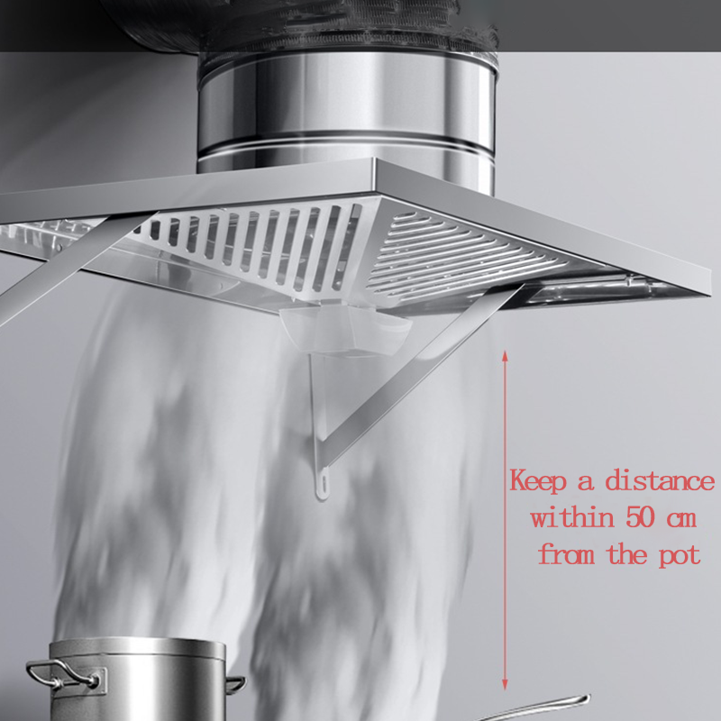 simple range hood with strong suction