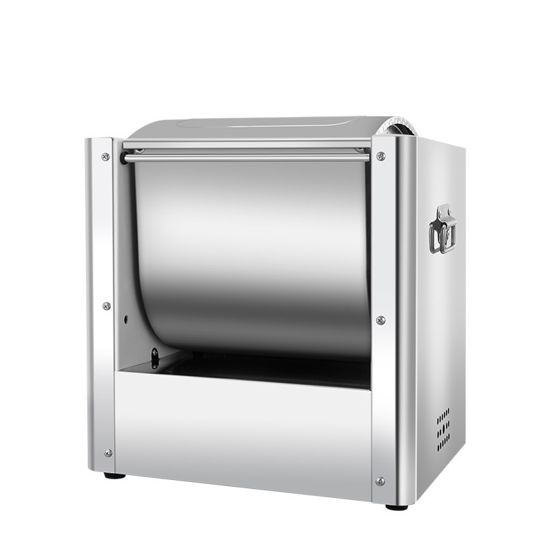 The fully automatic desktop dough mixer is made of food-grade 304 stainless steel.