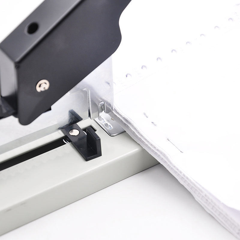 Large capacity office stapler working demo.