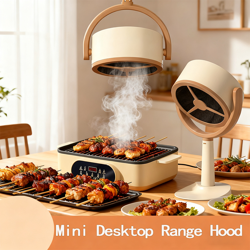 Wireless mini desktop range hood, can be used as a hanging type