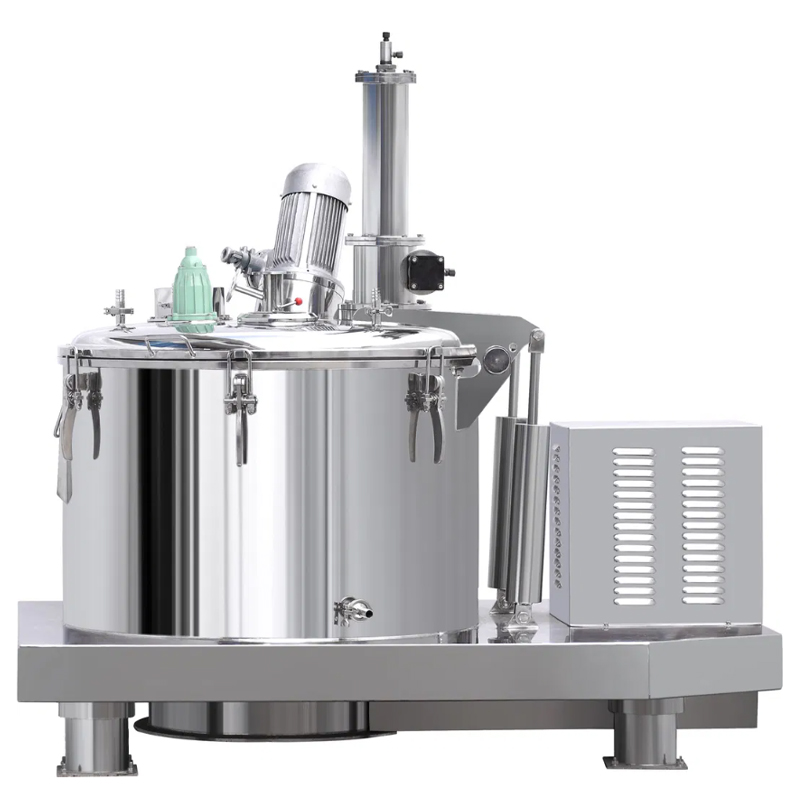 100L automatic bottom discharge centrifuge flat plate type for solid liquid separation