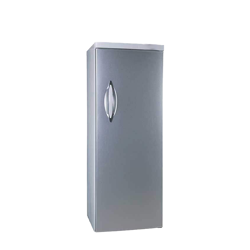 The upright drawer freezer is equipped with a reversible door feature