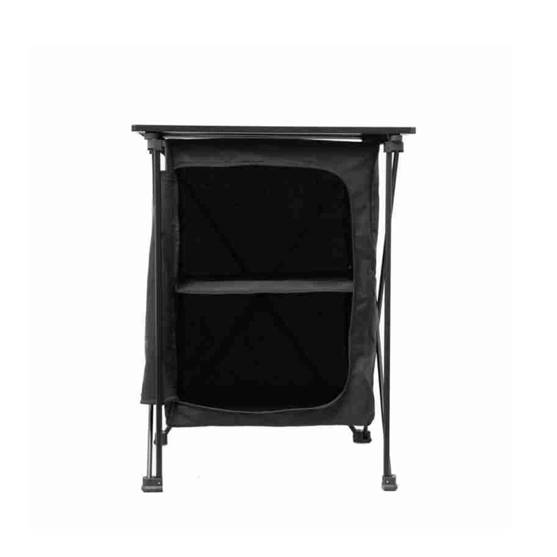 The aluminum alloy folding storage table has excellent load-bearing performance.