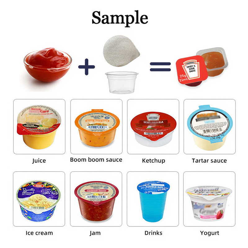 Automatic liquid cup packaging machine seals tightly