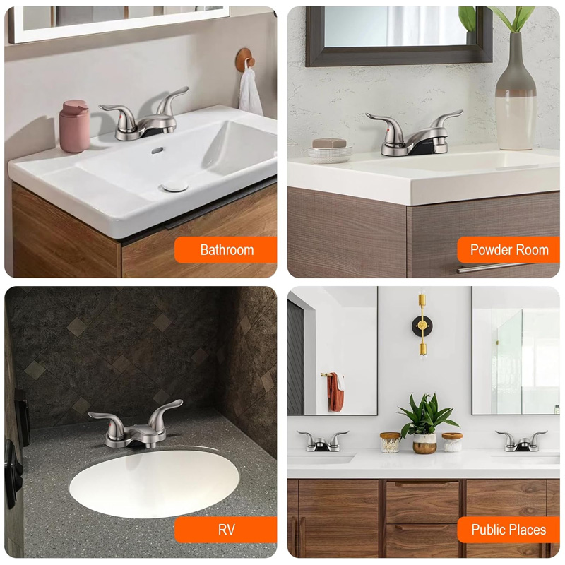 Featuring a 4-inch center-pitch design, installation is more convenient and stable.