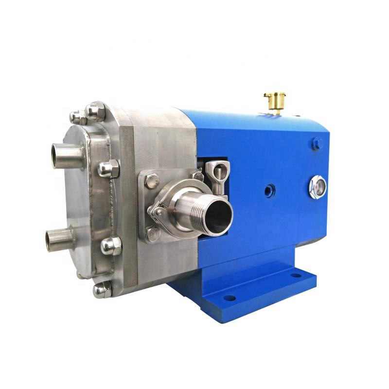 Self-priming cam rotor pump full view.