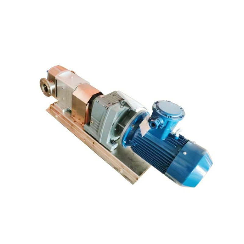 Top view of a miniature cam rotor pump.