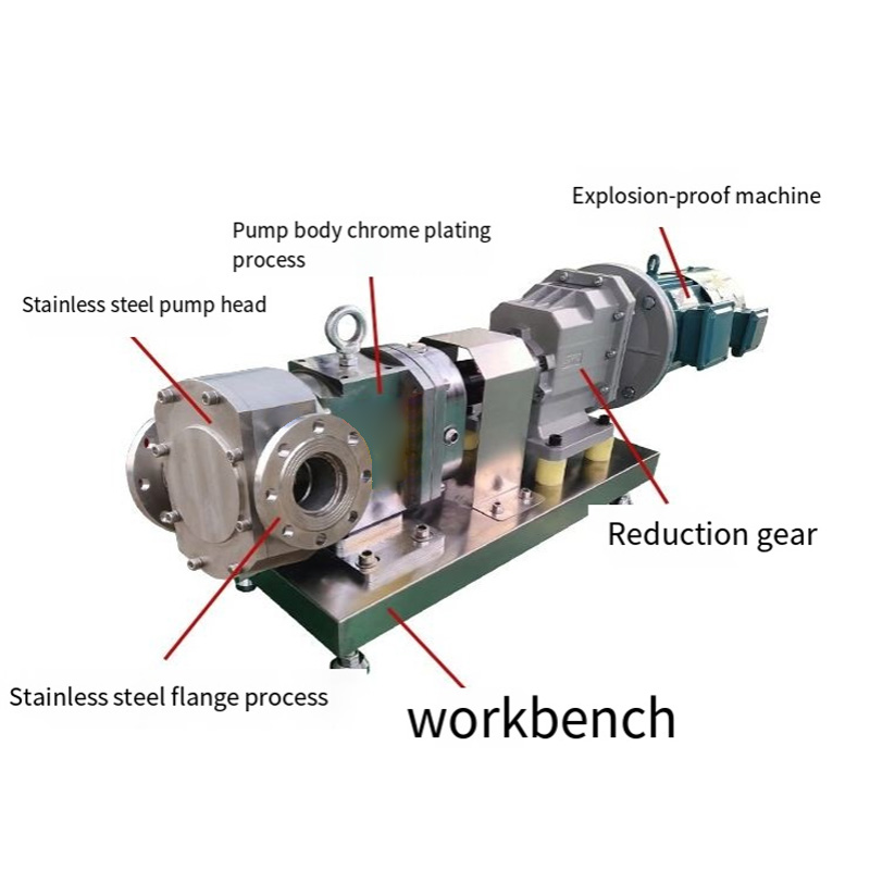 Diagram illustrating the components of a sanitary cam pump.