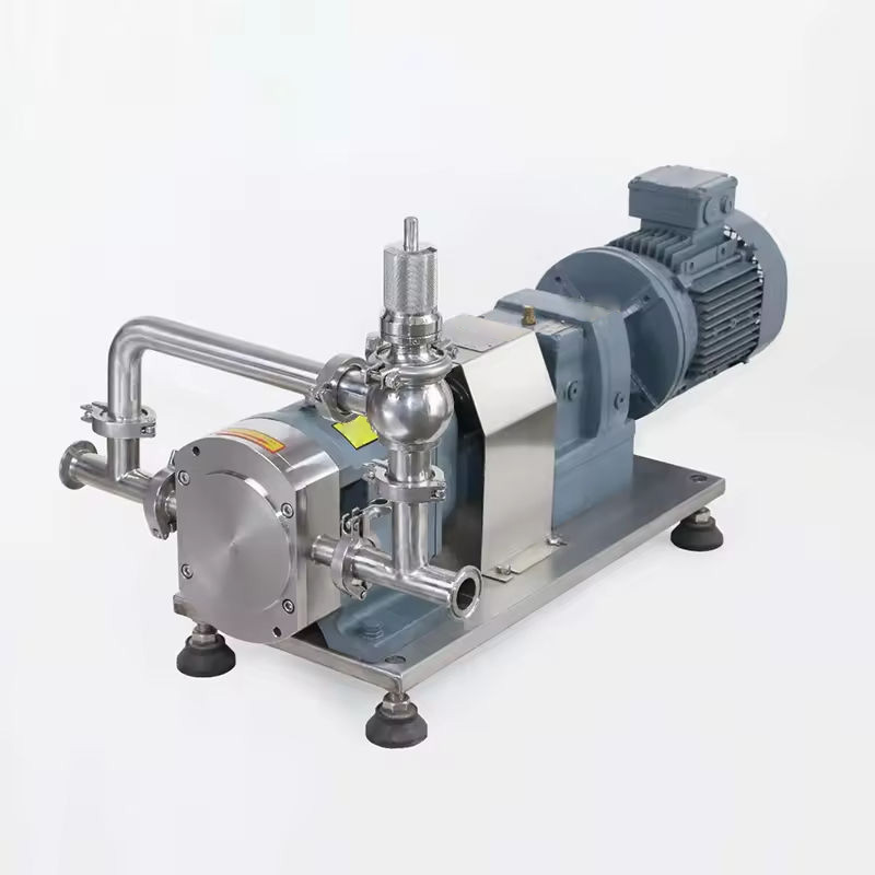 A high-viscosity food liquid pump is shown in the image.