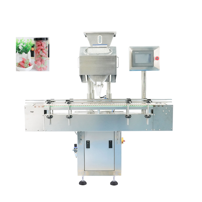 Capsule counting and bottling machine front view