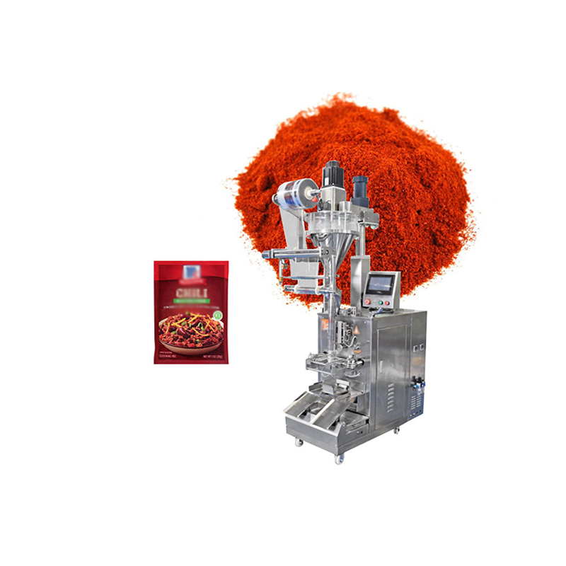 Chili powder packaging machine operates with low noise