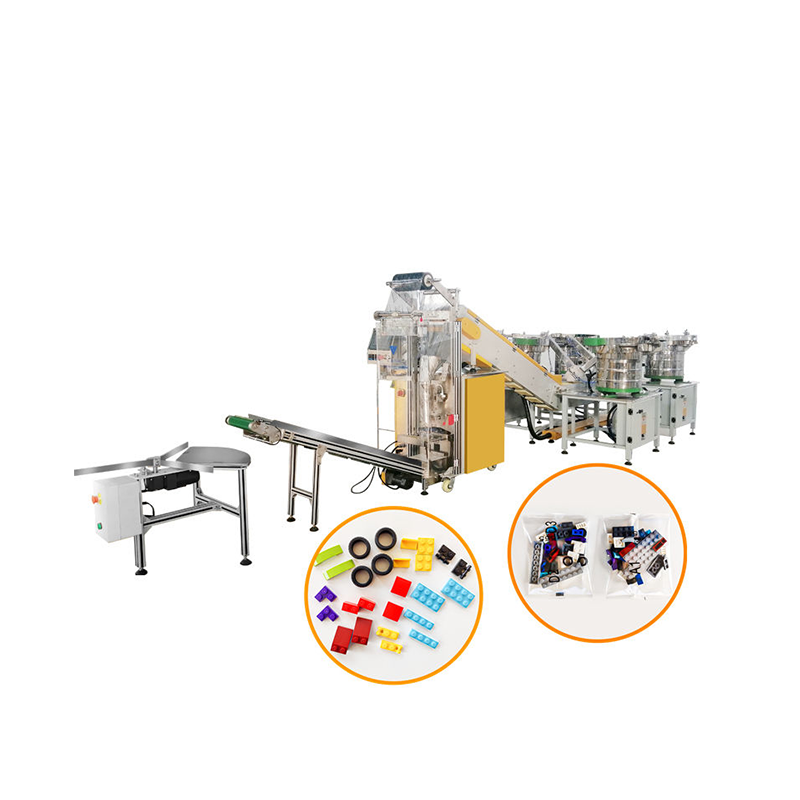 The counting and packaging machine can accommodate the different set requirements of LEGO products