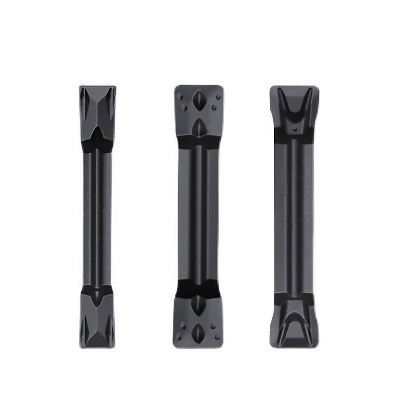 Indexable carbide 2-flute metal grooving tool view.