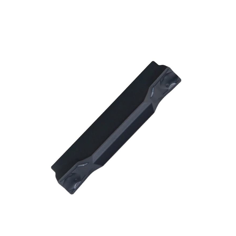 2-flute cutting tool metal grooving structure view.