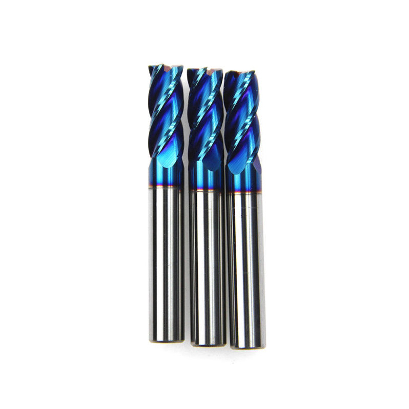 Nano-coated cutting tools for CNC metal milling view.