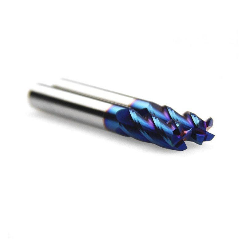 Nano-coated cutting tool CNC metal structure view.