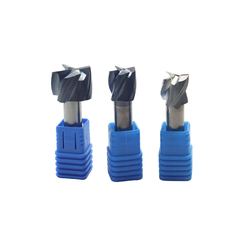 High rigidity 10x75mm 4-flute tool front view.