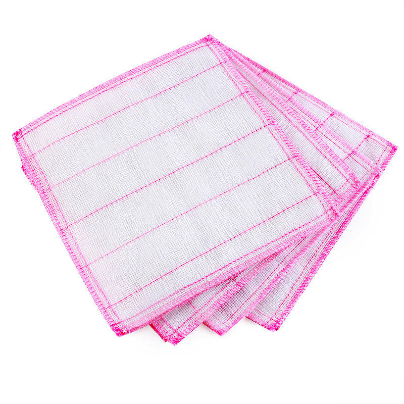 Double-sided dual-effect design, powerful stain removal + soft water absorption, clean without scratching tableware
