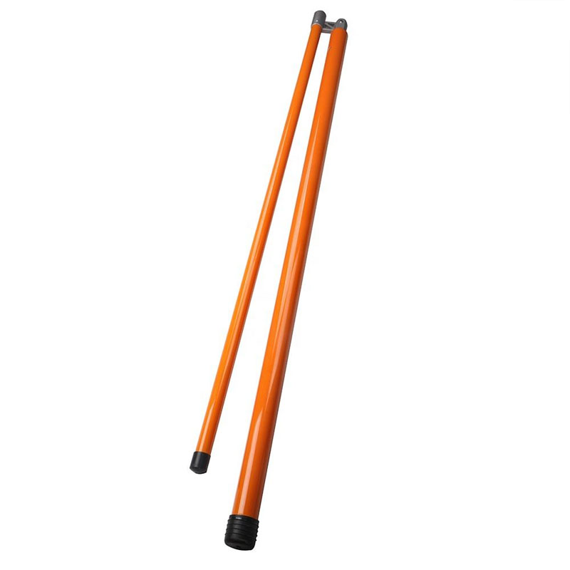 Load height measuring stick with extended measuring arm