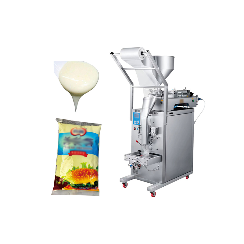 The jam packaging sealing machine has an automatic cutting function.