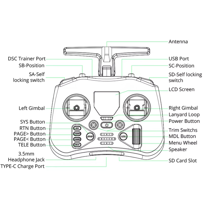 The clear button and joystick layout is suitable for comfortable operation over extended periods.